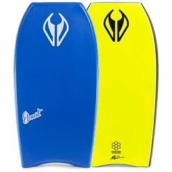 Pack Bodyboard NMD Element PE HD - Royal Blue / Fluro Yellow + Leash + Housse