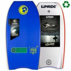 Pride Pack Bodyboard Stereo PE HRC - Aqua Blue / White + Leash + Housse