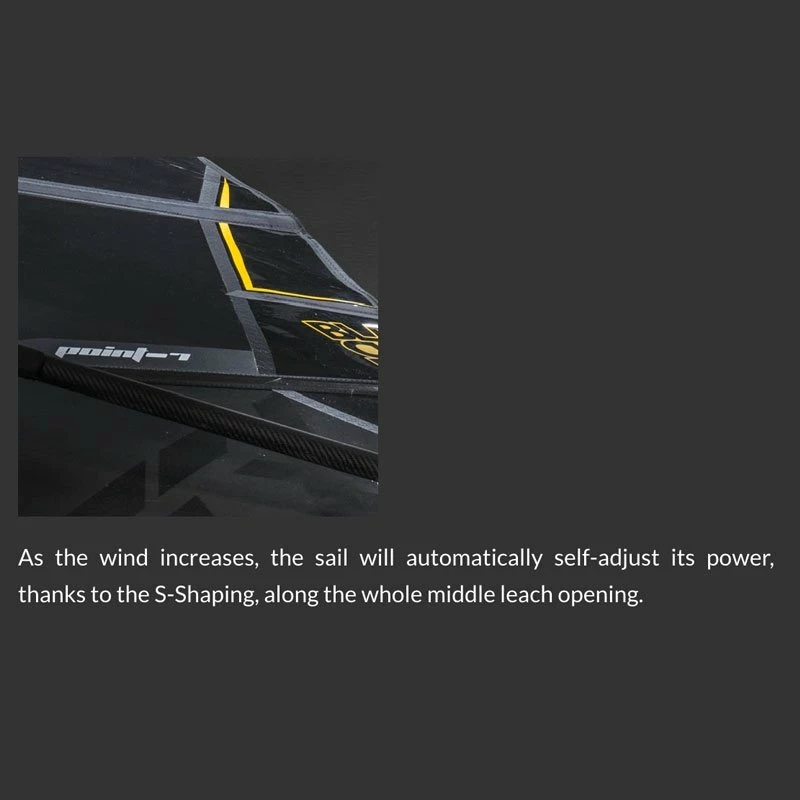 Voile De Windsurf Point-7 ACX - Black 7 Voile De Windsurf Point-7 ACX - Black – Image 5